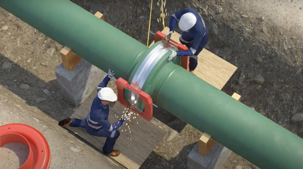 Montaje y Construcción flange sidgman en Animación 3D