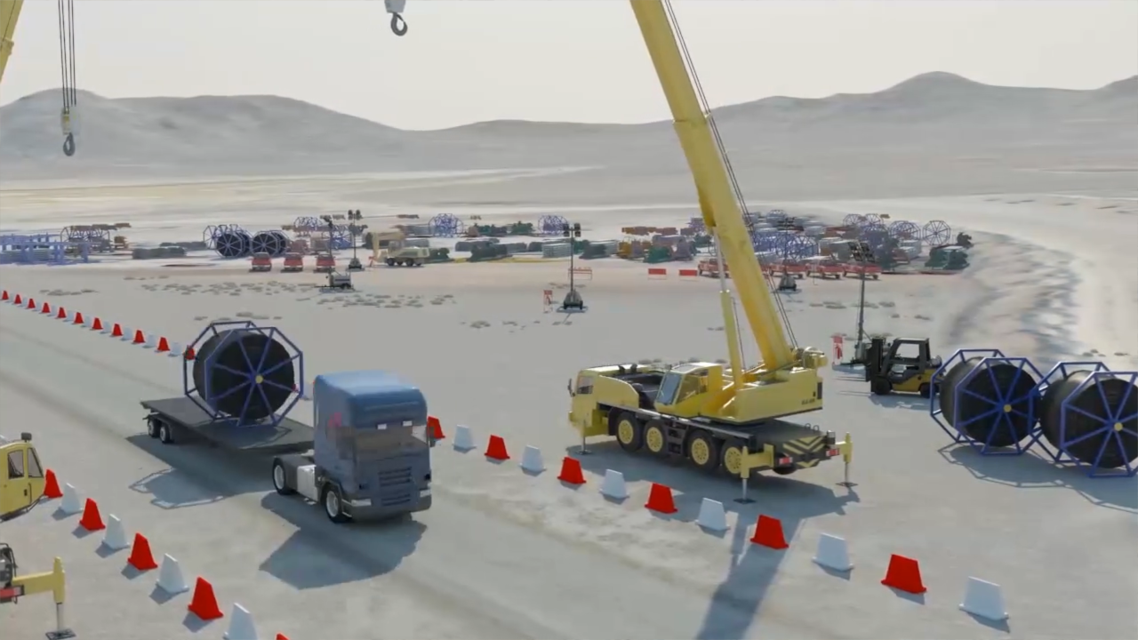 Animación 3D para el Cambio de Correa Transportadora CV201