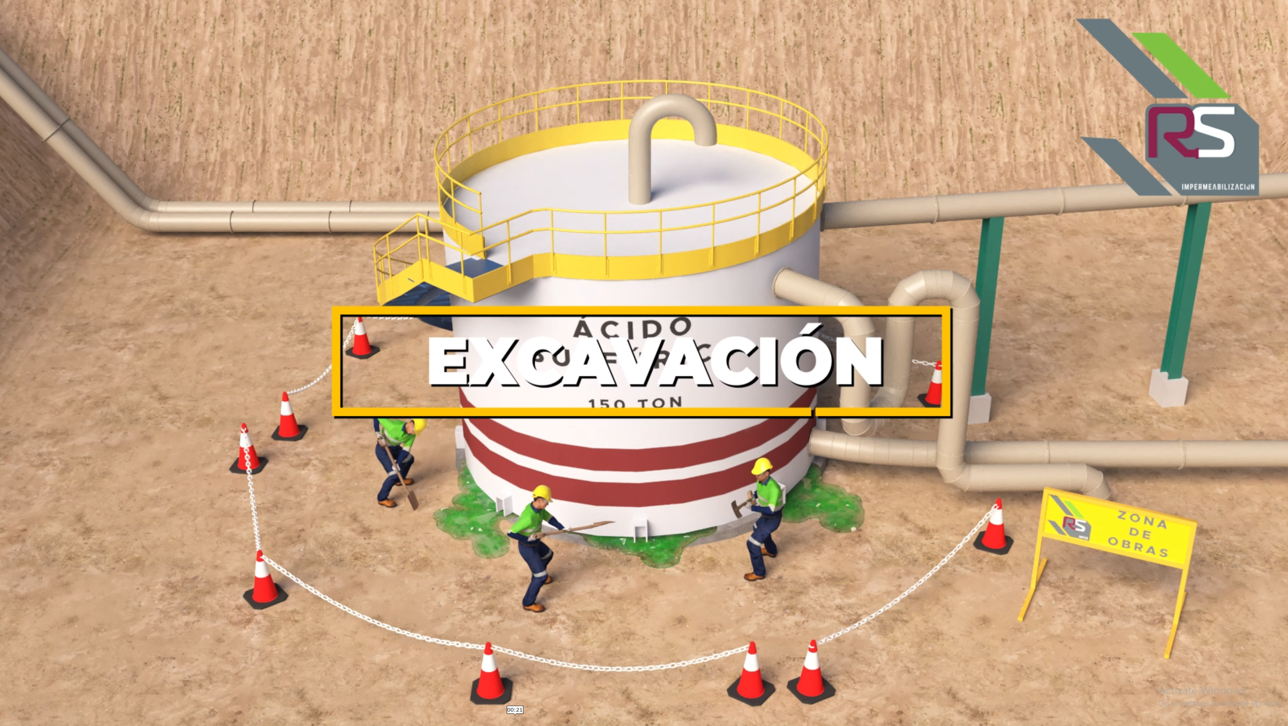 Nivelación de Estanques de Ácido