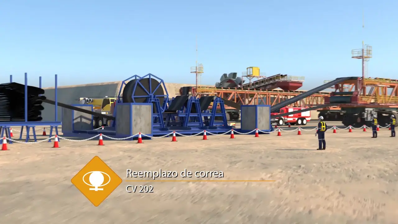 Vídeo procedimiento cambio de correa transportadora