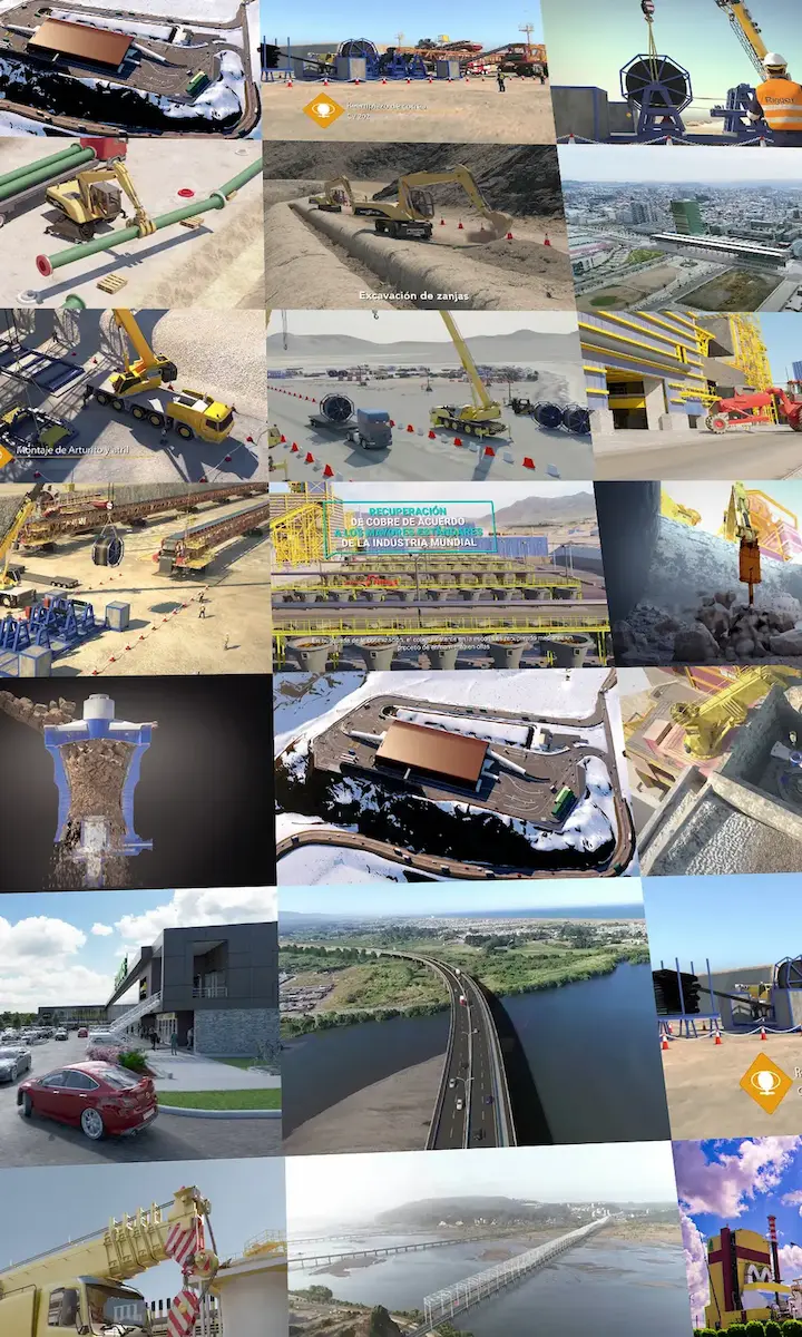 Animación 3D para Mineria, Infraestructura y Arquitectura